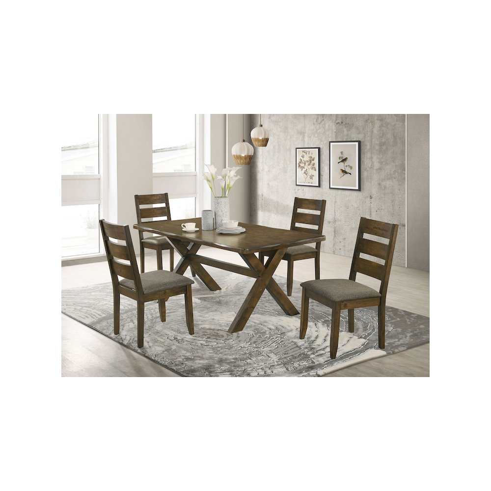 Alston 5-piece Rectangular Dining Table Set Knotty Nutmeg. Picture 7