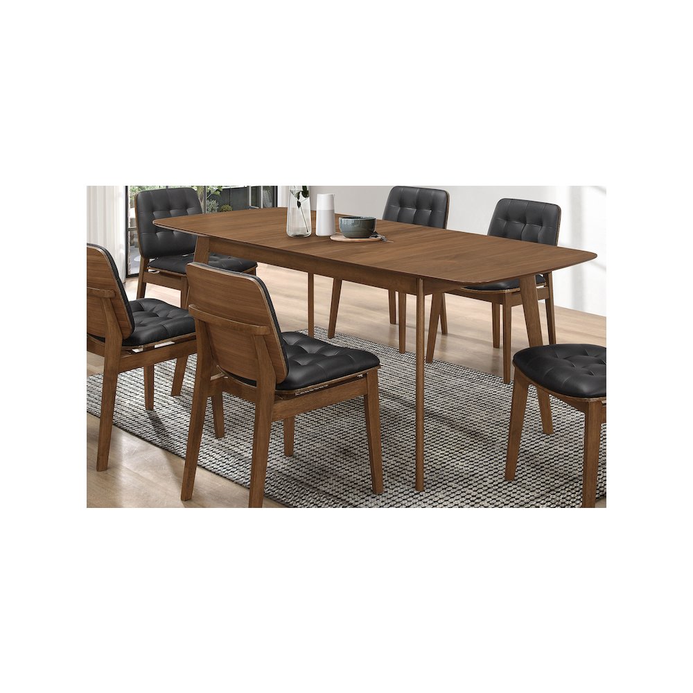 Redbridge 75-inch Extension Leaf Dining Table Natural Walnut. Picture 5