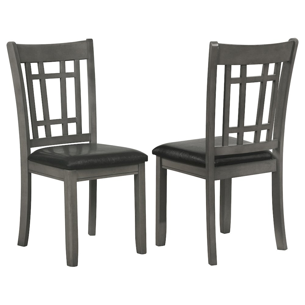 Lavon Wood Dining Side Chair Medium Grey (Set of 2). Picture 2