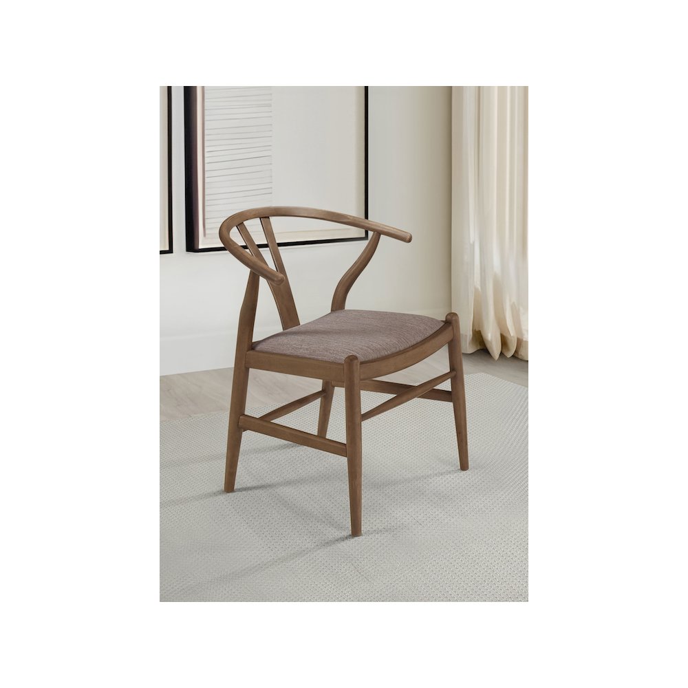 Dinah Wood Wishbone Dining Side Chair Walnut (Set of 2). Picture 11