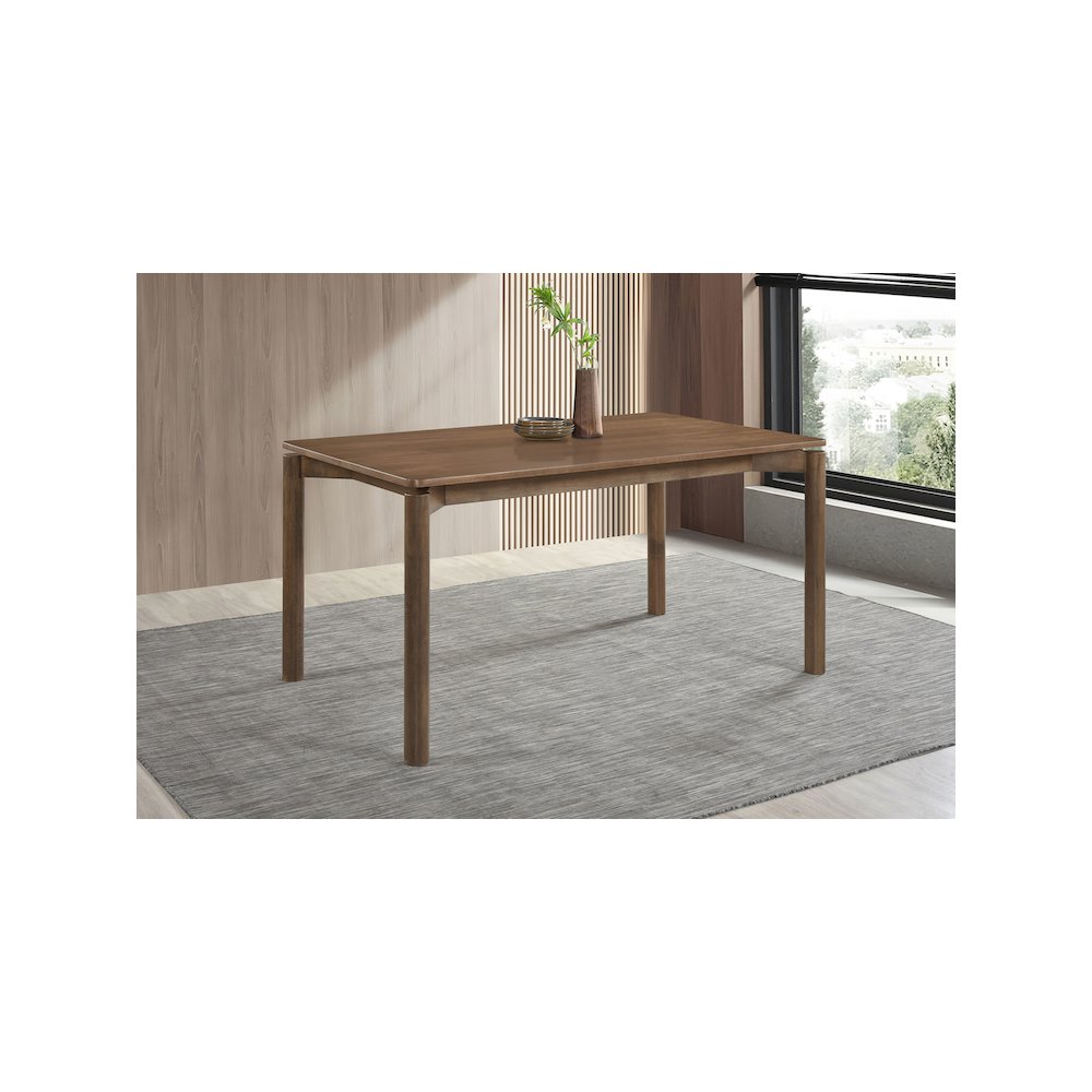 Parkridge 59-inch Rectangular Dining Table Natural Walnut. Picture 6