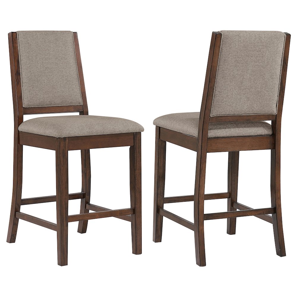 Patterson Upholstered Counter Chair Mango Oak (Set of 2). Picture 2