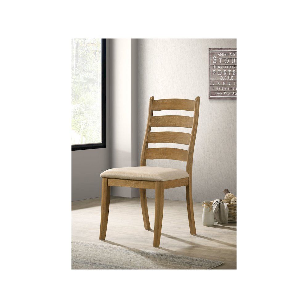 Danvers Wood Dining Side Chair Brown Oak (Set of 2). Picture 11