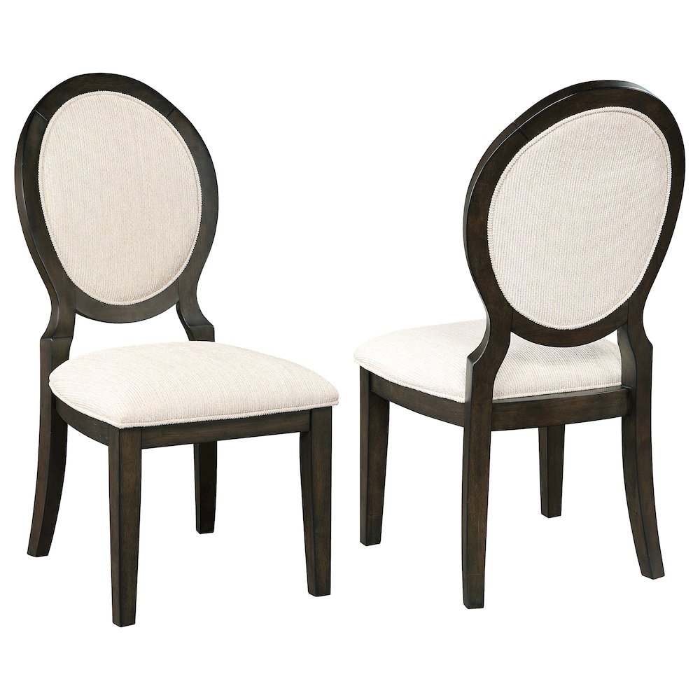 Twyla Oval Back Dining Side Chair Dark Cocoa (Set of 2). Picture 2