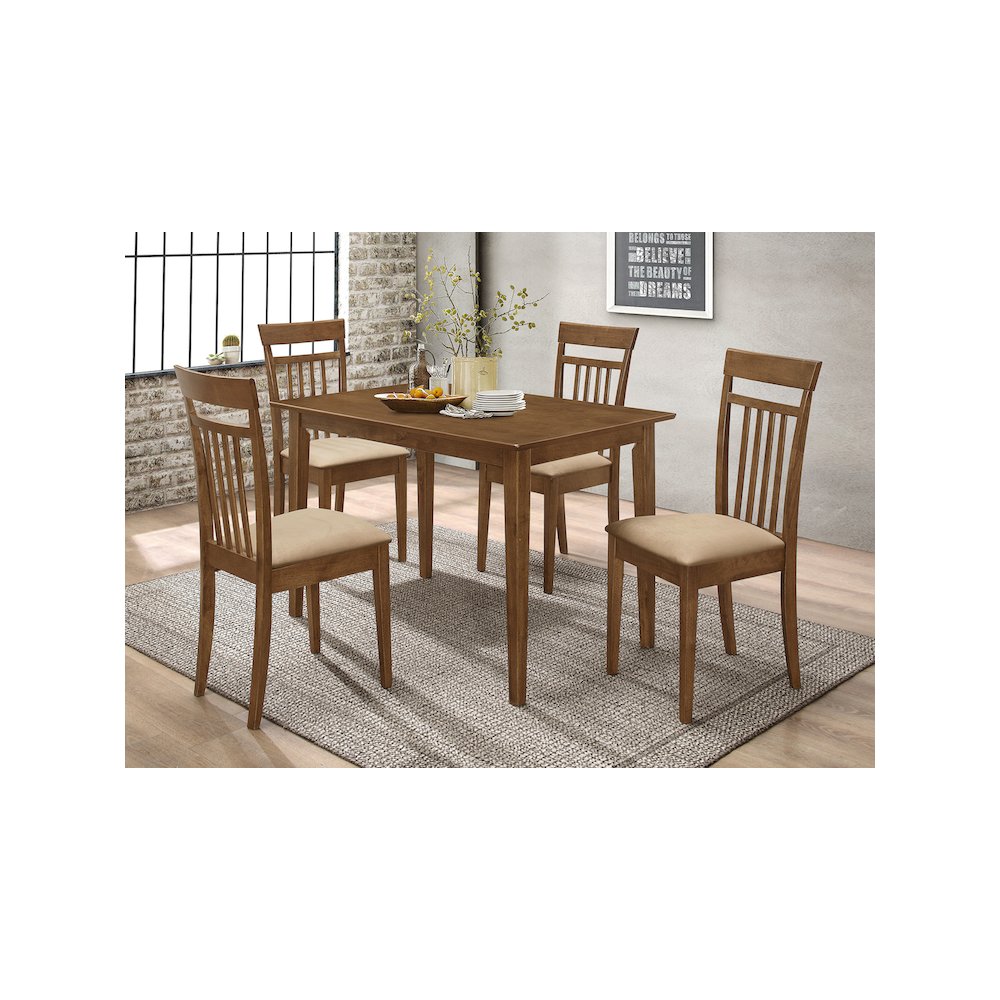Robles 5-piece Rectangular Dining Table Set Chestnut. Picture 12