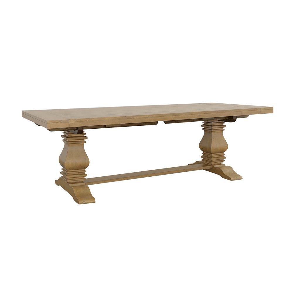 Florence 126-inch Extension Dining Table Rustic Honey. Picture 2