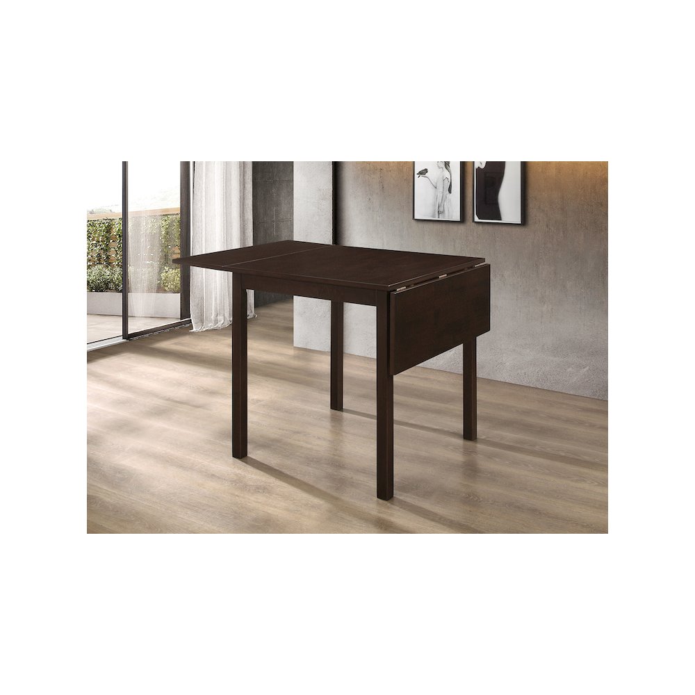 Kelso Rectangular 52-inch Extension Dining Table Cappuccino. Picture 7