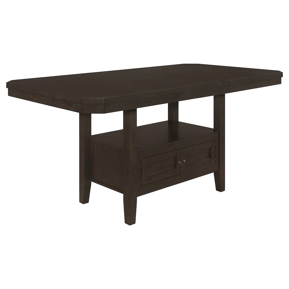 Prentiss 78-inch Extension Counter Dining Table Cappuccino. Picture 3