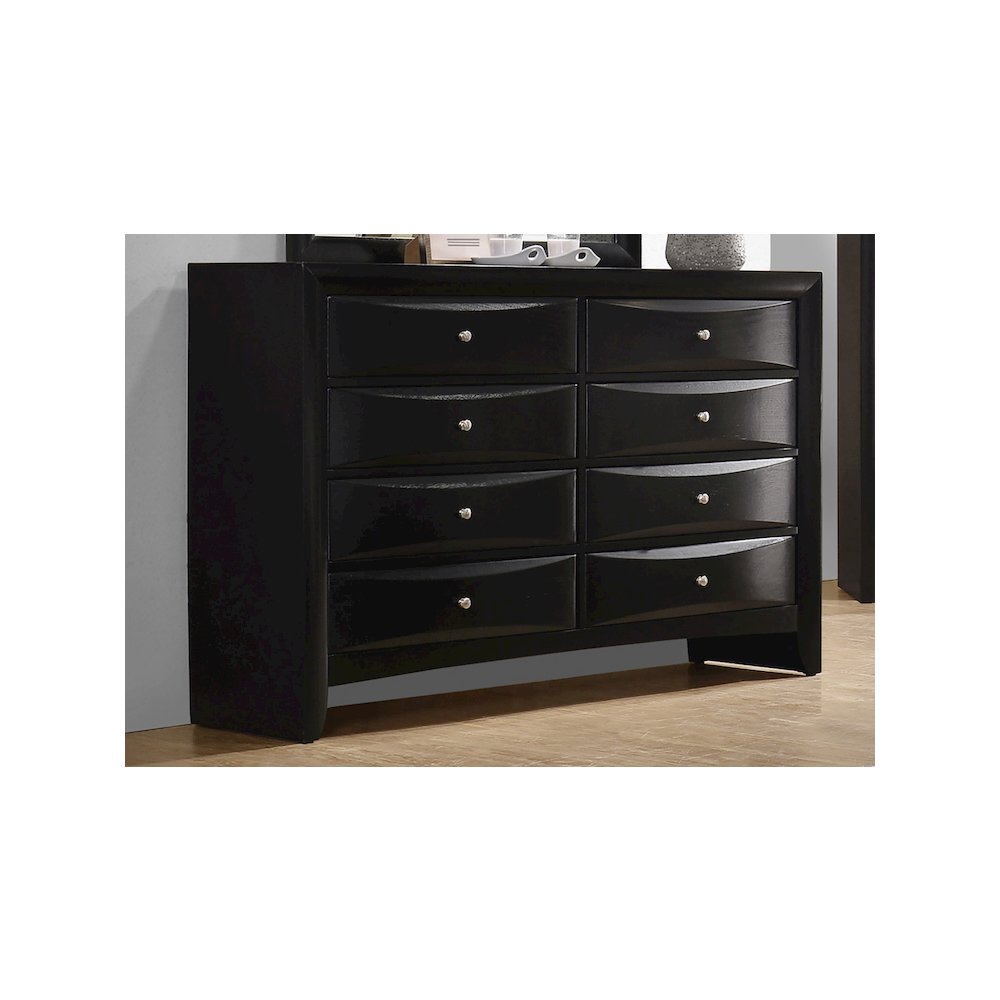 Briana 8-drawer Dresser Black. Picture 4