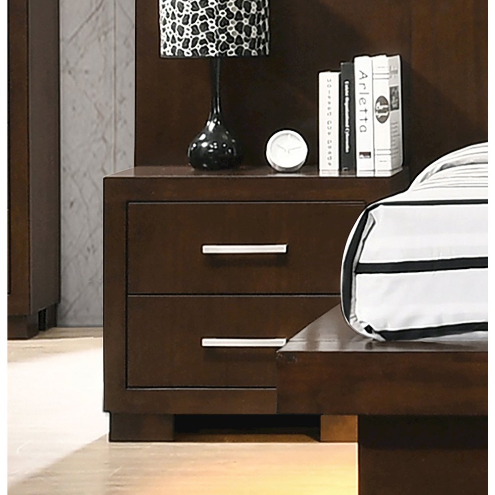Jessica 2-drawer Nightstand Cappuccino. Picture 8