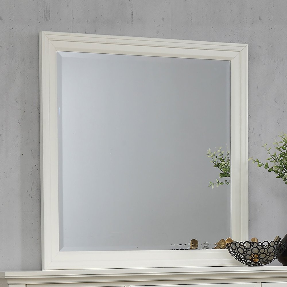Sandy Beach Dresser Mirror Cream White. Picture 5
