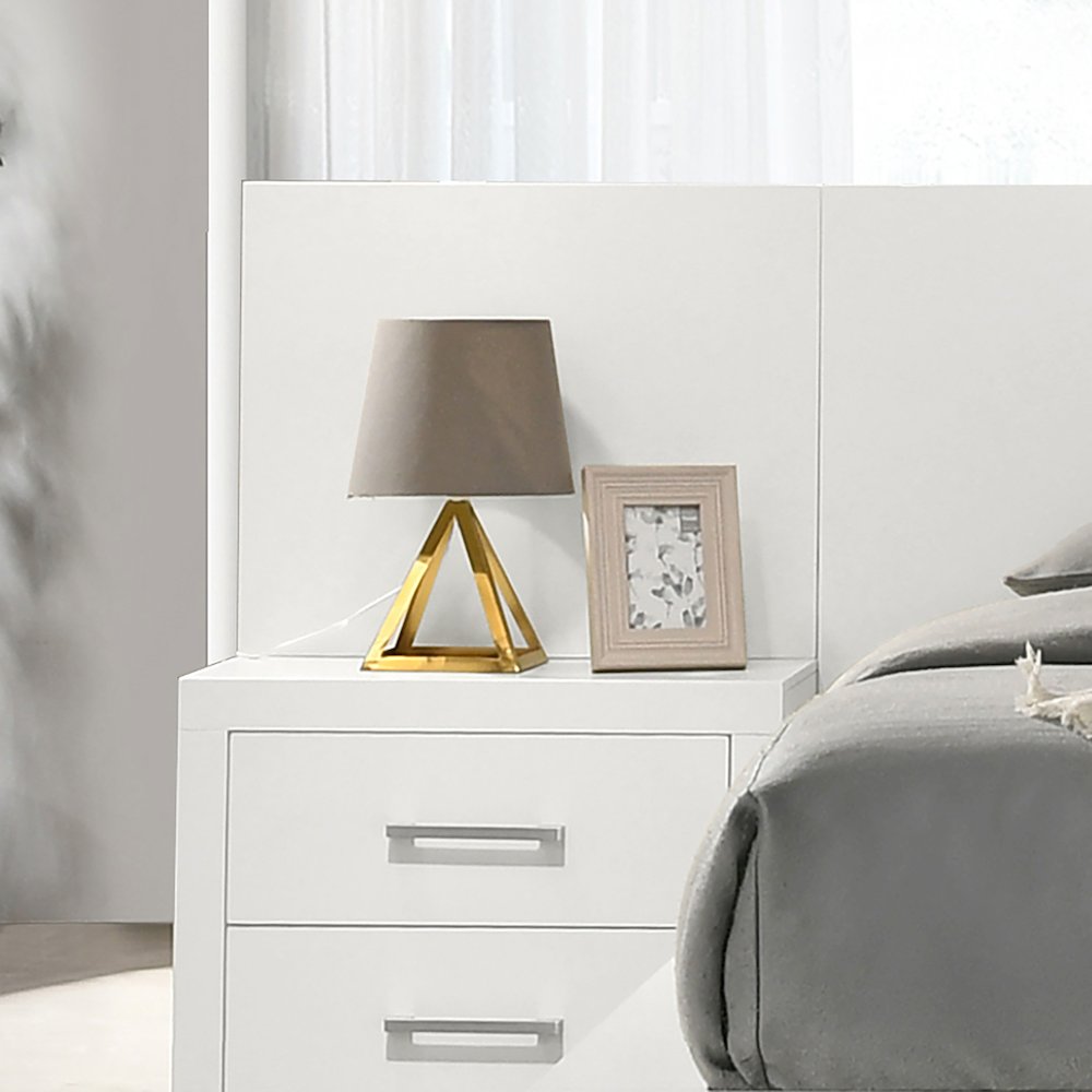 Jessica Wood Bed Panels Cream White. Picture 2