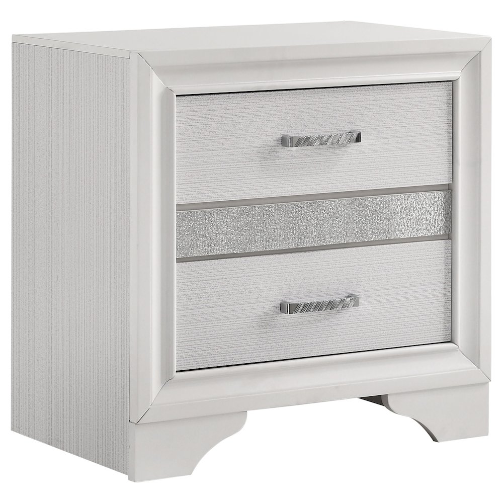 Miranda 2-drawer Nightstand White. Picture 2