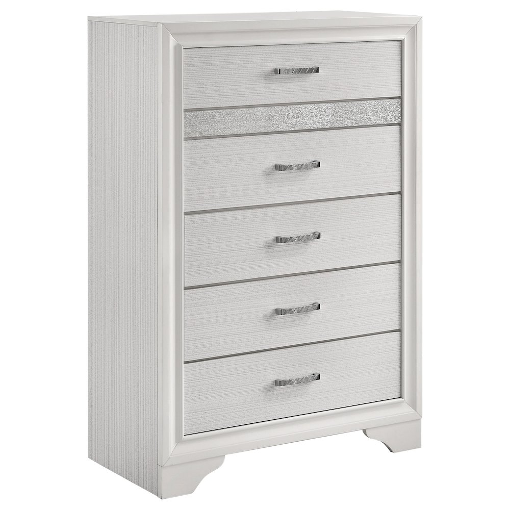 Miranda 5-drawer Bedroom Chest White. Picture 2