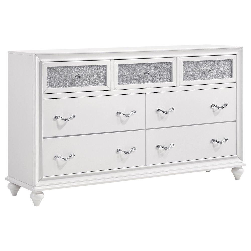 Barzini 7-drawer Dresser White. Picture 2