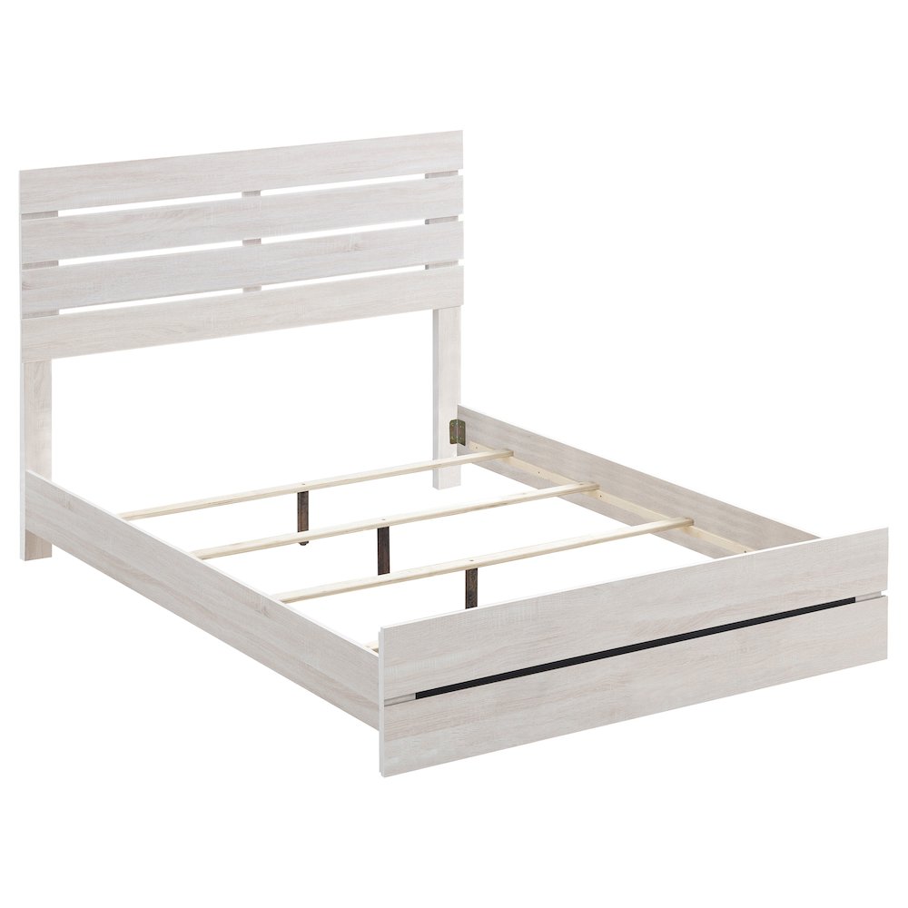 Brantford Wood Queen Panel Bed Coastal White. Picture 2