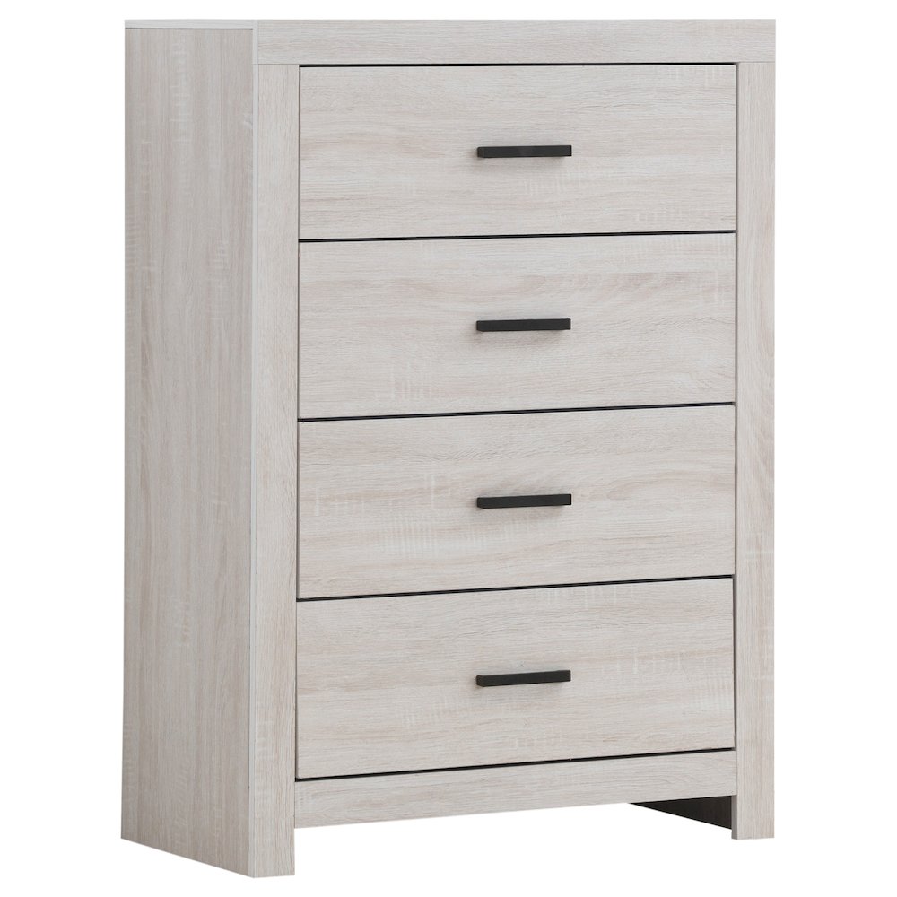 Brantford 4-drawer Bedroom Chest Coastal White. Picture 2