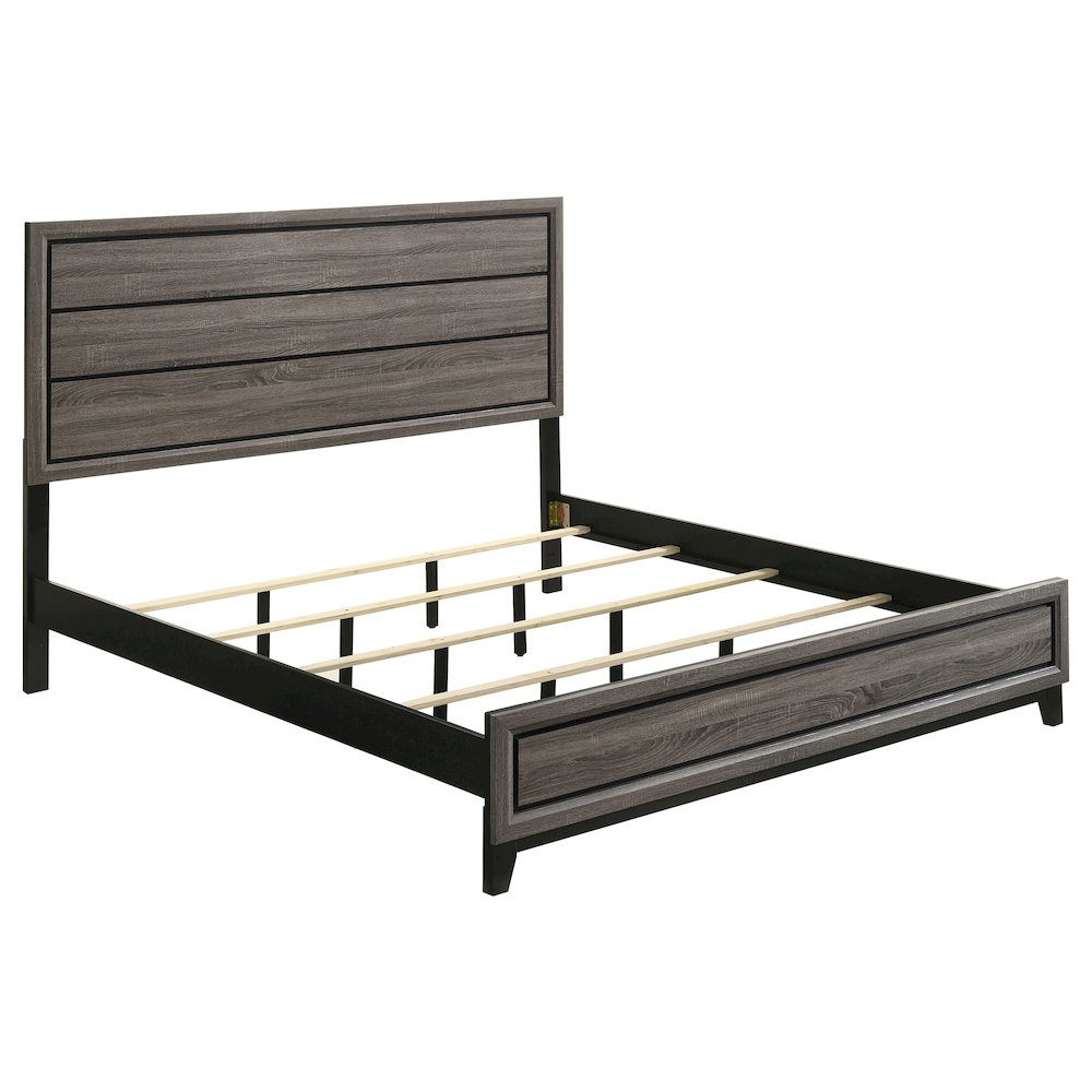 Watson Wood Eastern King Panel Bed Grey Oak. Picture 2