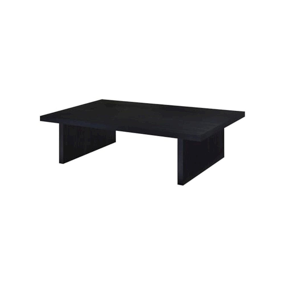 Max 3-piece Rectangular Coffee and End Table Set Black. Picture 10