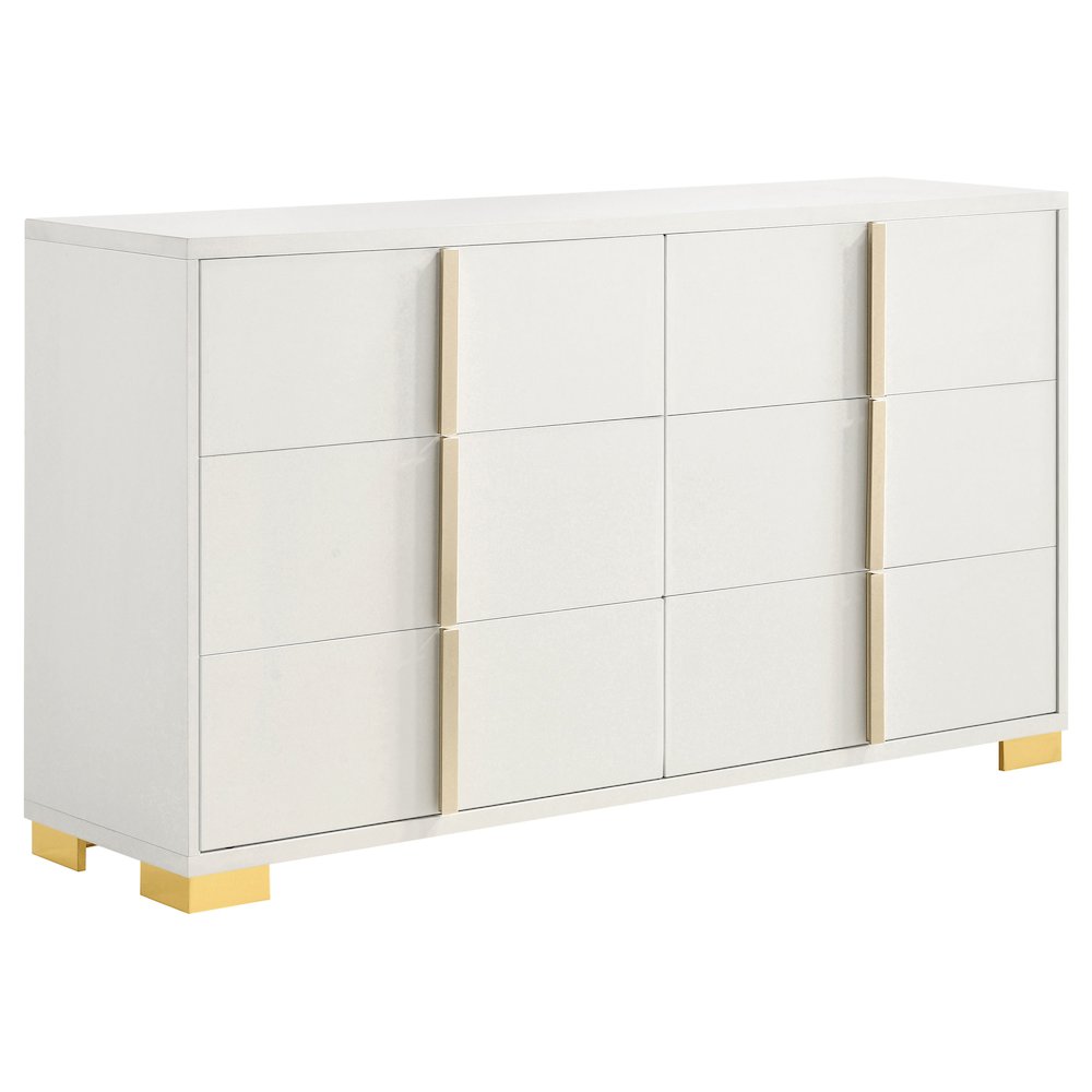 Marceline 6-drawer Dresser White. Picture 2