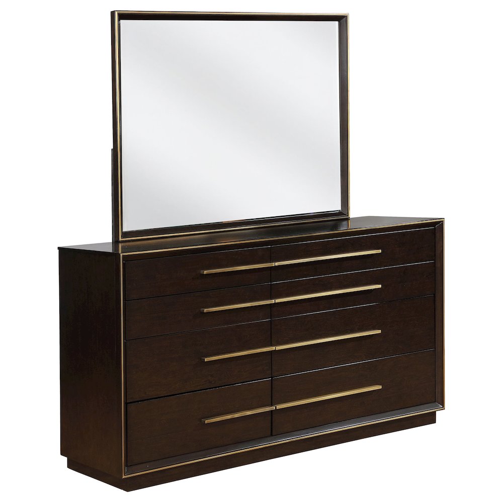 Durango 8-drawer Dresser with Mirror Smoked Peppercorn. Picture 2