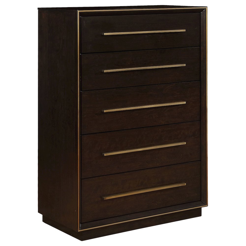 Durango 5-drawer Bedroom Chest Smoked Peppercorn. Picture 2