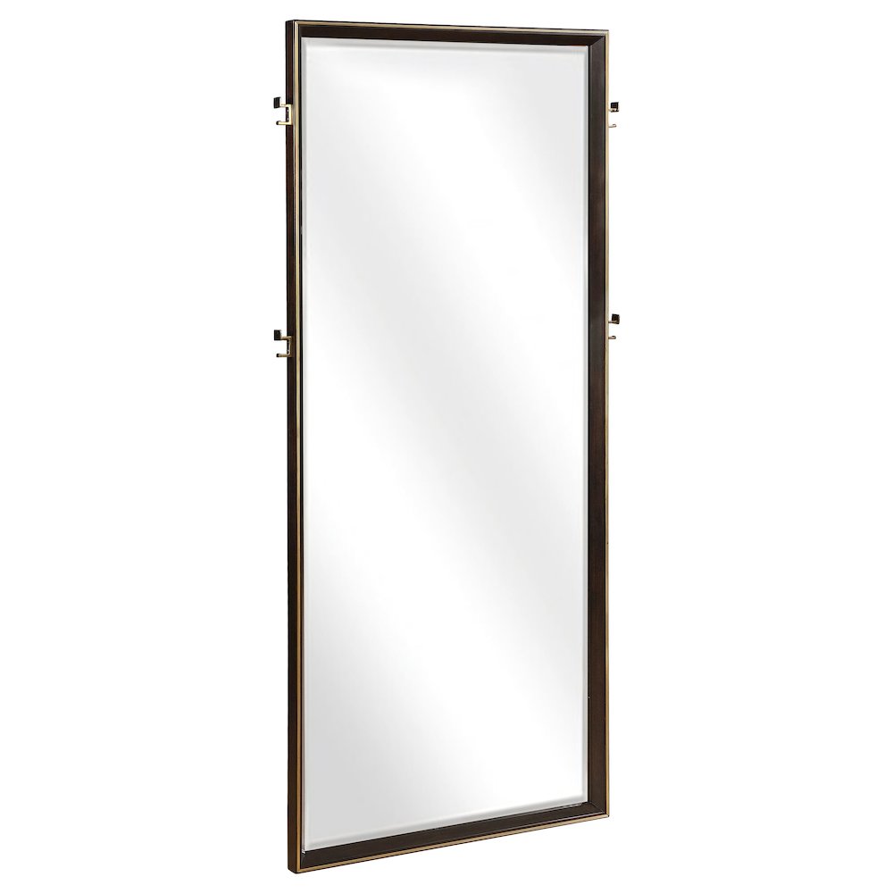 Durango 80-inch Standing Floor Mirror Smoked Peppercorn. Picture 2