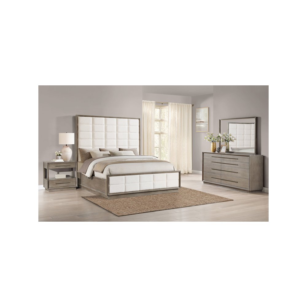 Durango 4-piece Eastern King Bedroom Set Washed Oak. Picture 11
