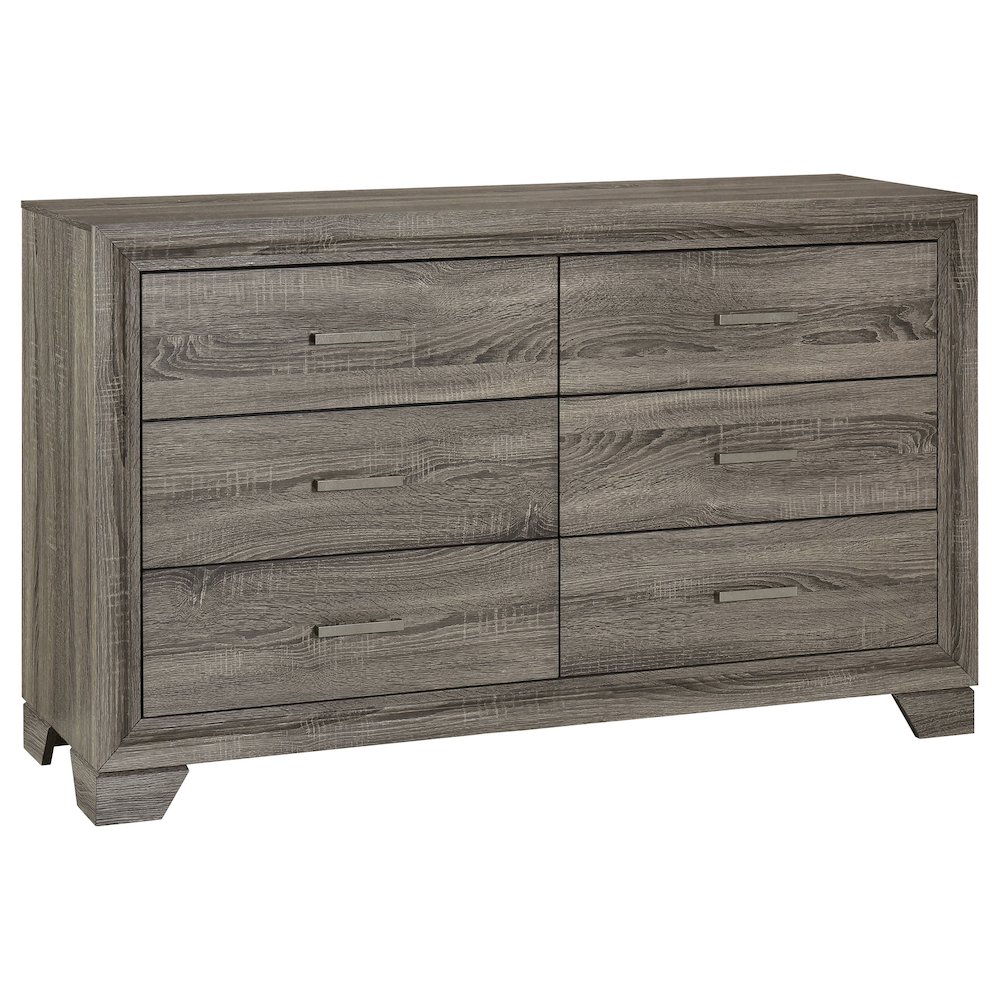 Wright 6-drawer Dresser Cabinet Brown Oak. Picture 2