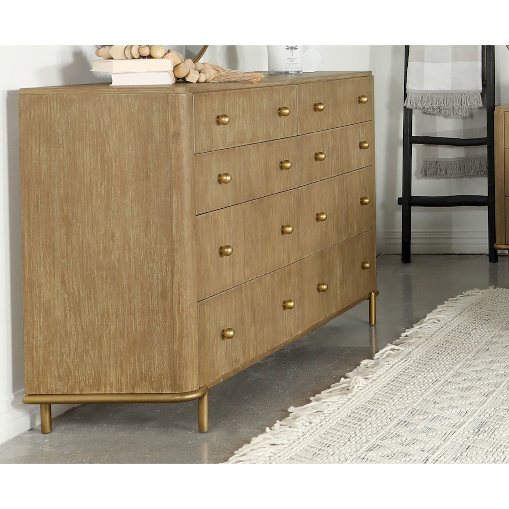 Arini 8-drawer Dresser Sand Wash. Picture 9