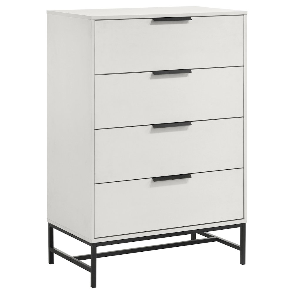 Sonora 4-drawer Bedroom Chest White. Picture 2
