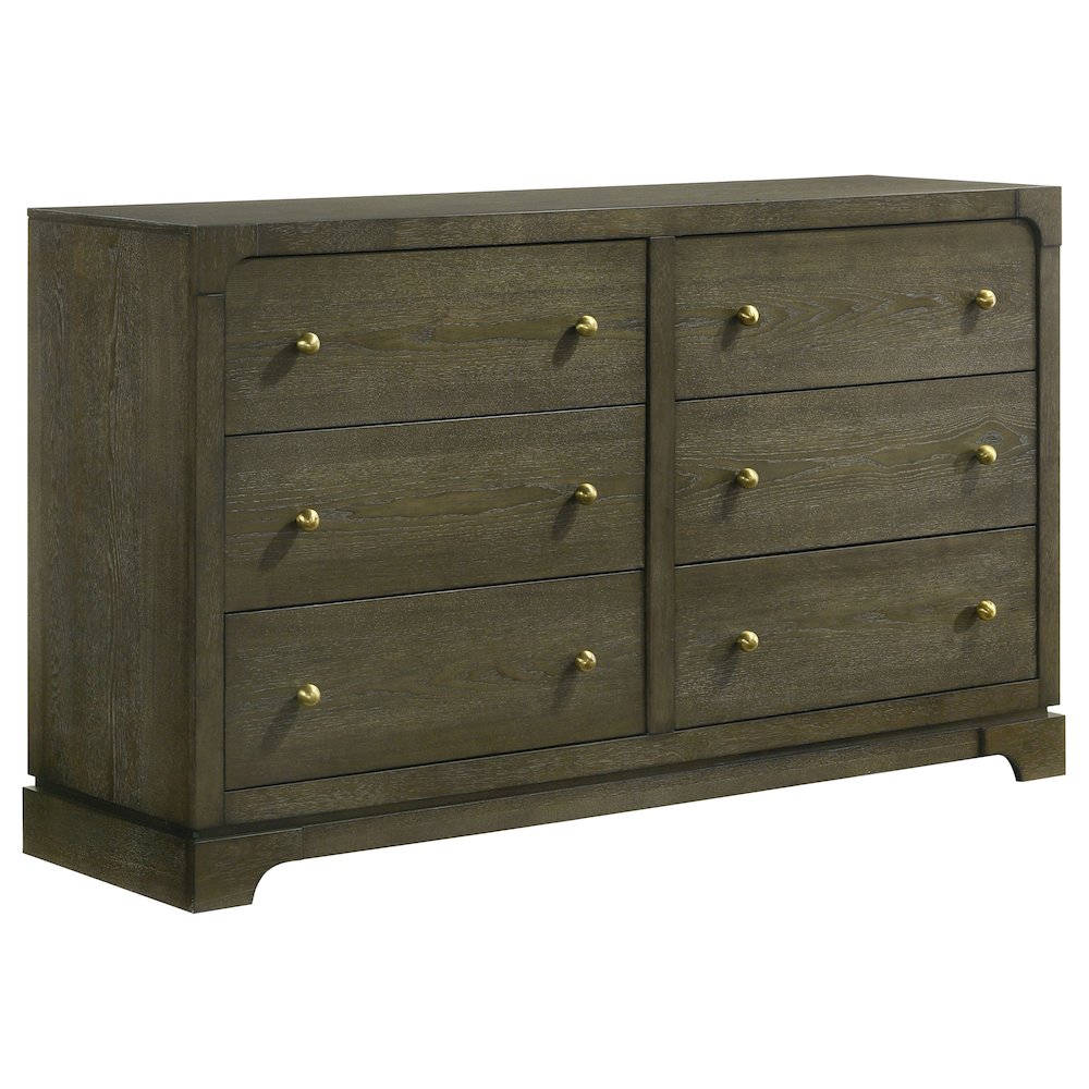 Gran Park 6-drawer Dresser Cabinet Dark Cocoa. Picture 2