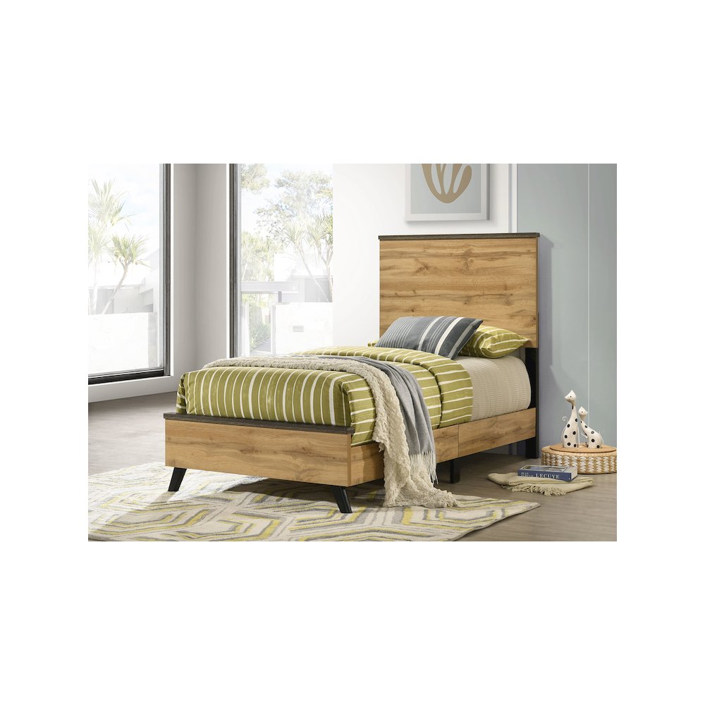 Kaywood 52-inch Twin Panel Bed Natural Pine. Picture 6