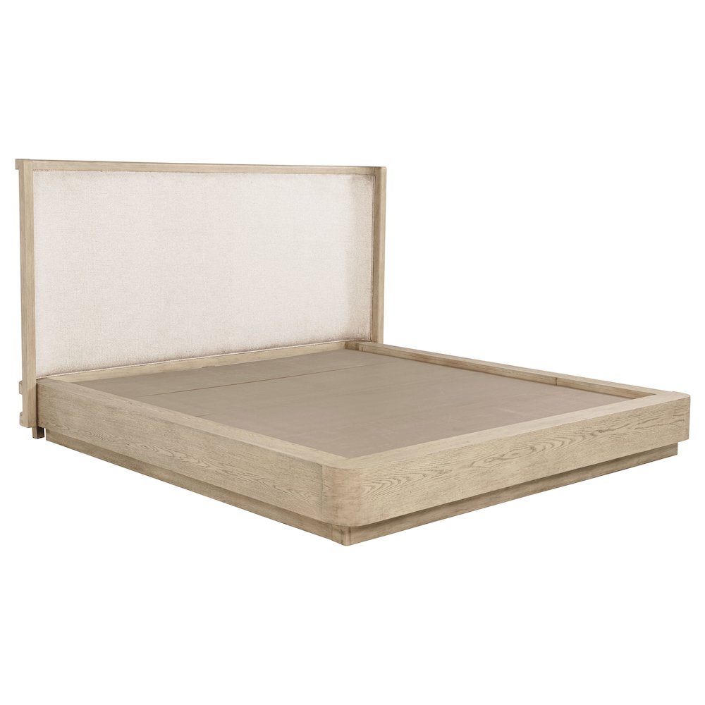 Kailani 49-inch Queen Wingback Bed Beige Oak. Picture 2