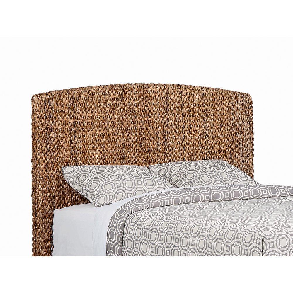 Laughton Woven Banana Leaf Eastern King Headboard Amber. Picture 2