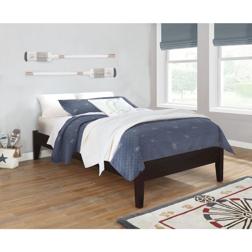 Hounslow Twin Universal Platform Bed Cappuccino. Picture 7