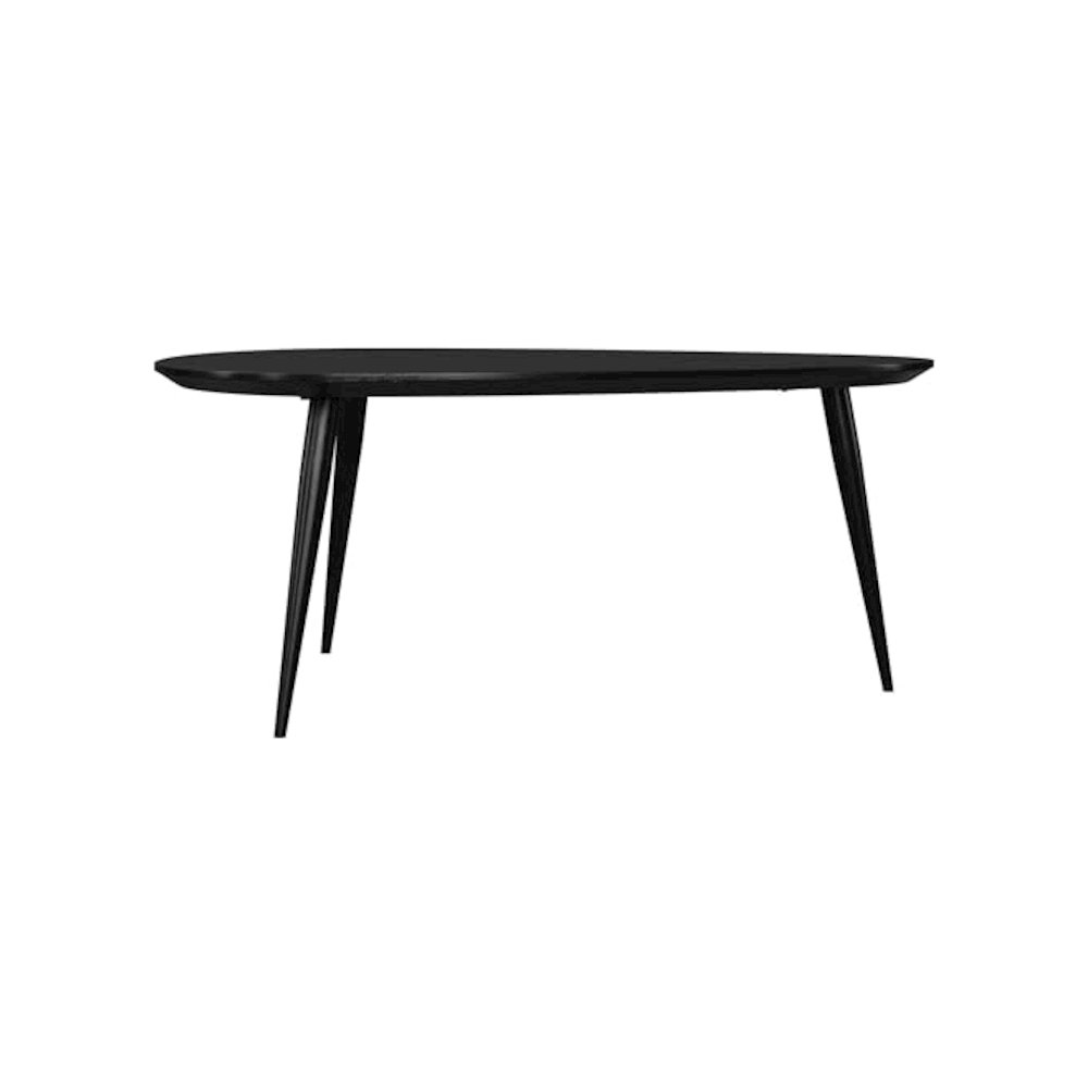 Odessa 2-piece Triangular Coffee and End Table Set Black. Picture 9