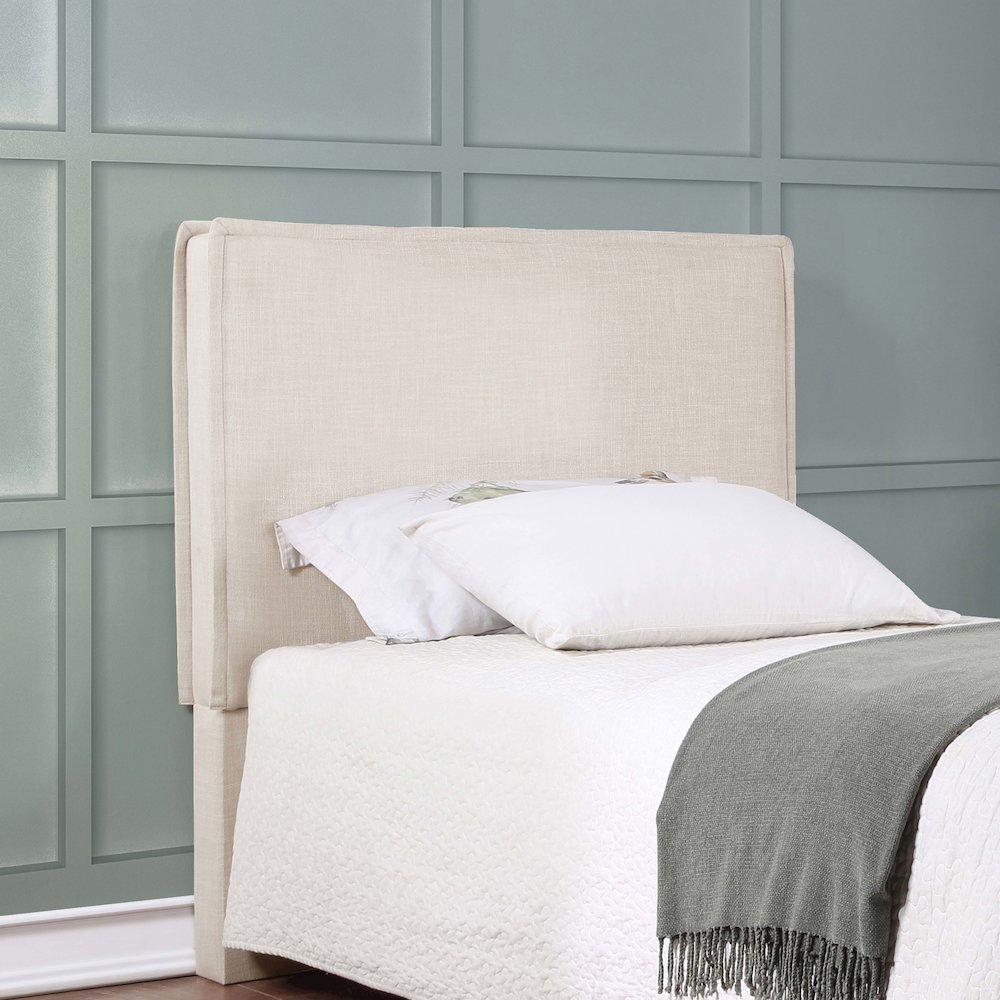 Izzy Upholstered Twin Panel Headboard Sand. Picture 8