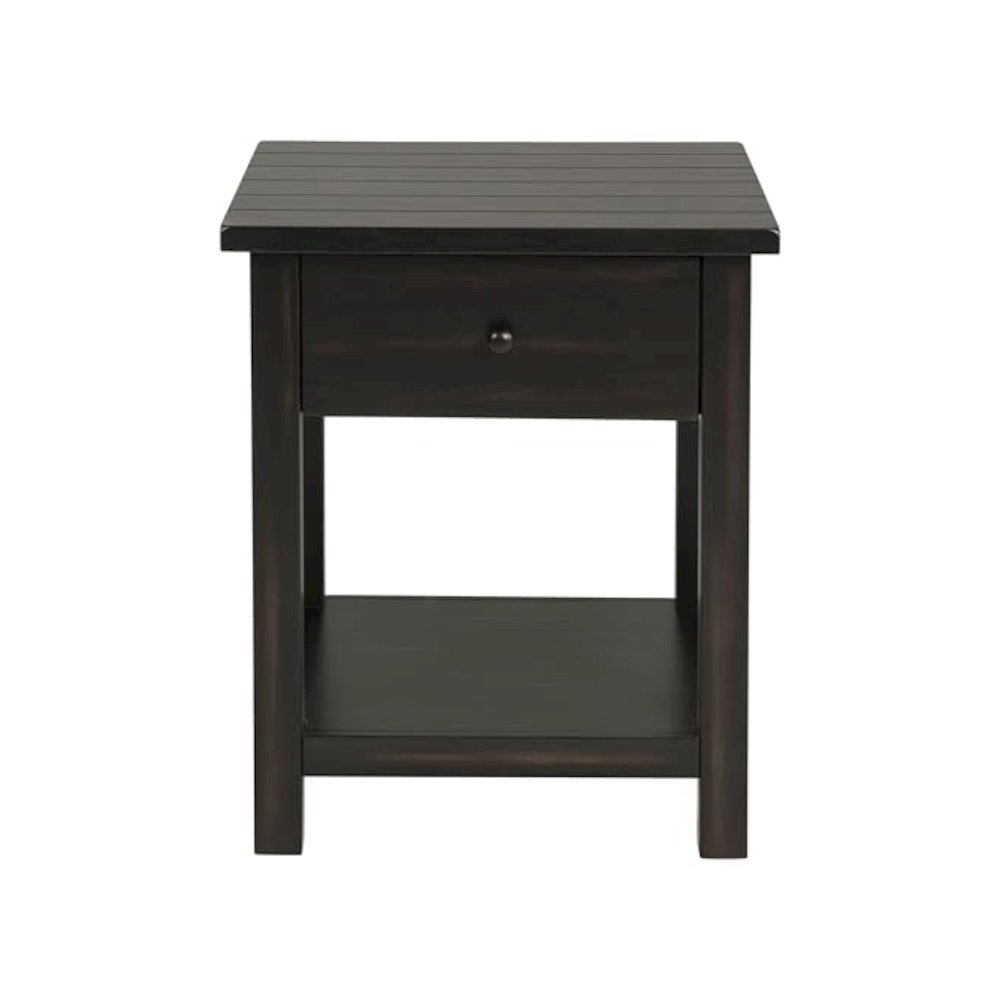 Payne 2-piece Coffee and 1-drawer End Table Set Java. Picture 4