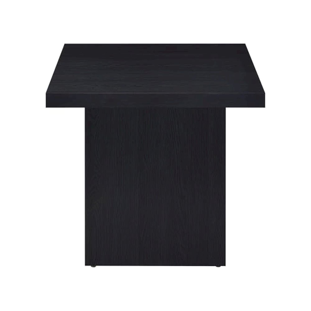 Max 3-piece Rectangular Coffee and End Table Set Black. Picture 6
