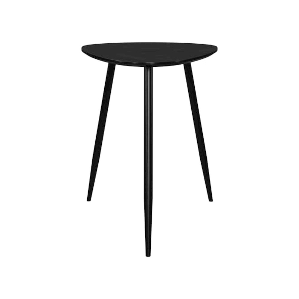 Odessa 2-piece Triangular Coffee and End Table Set Black. Picture 5