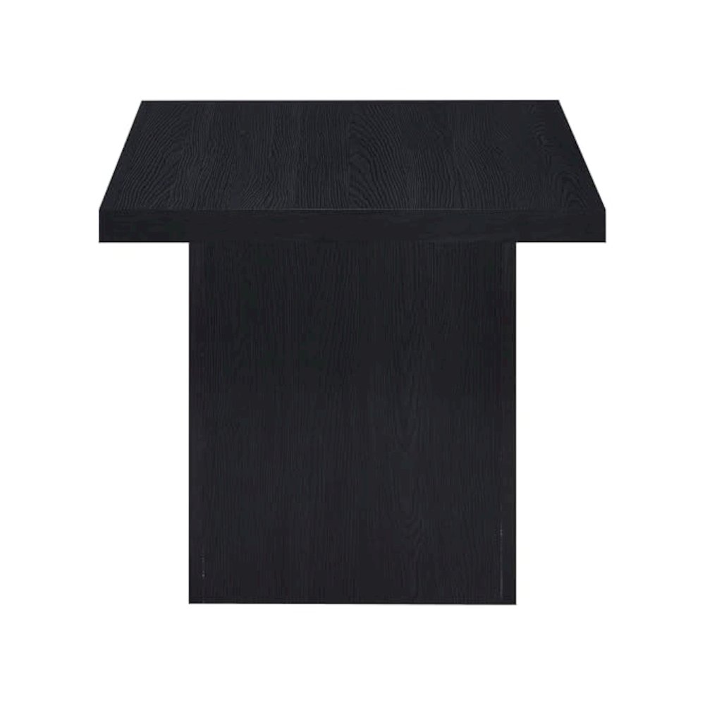 Max 3-piece Rectangular Coffee and End Table Set Black. Picture 7