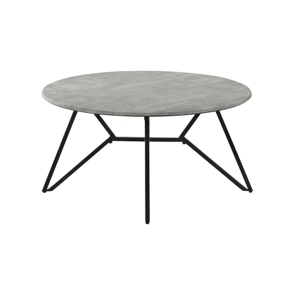 Hadi 3-piece Round SmartTop Coffee and End Table Set Cement. Picture 8
