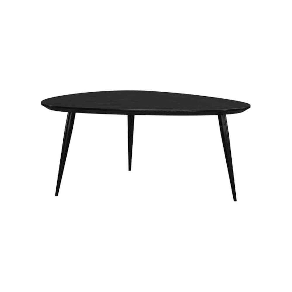 Odessa 2-piece Triangular Coffee and End Table Set Black. Picture 8