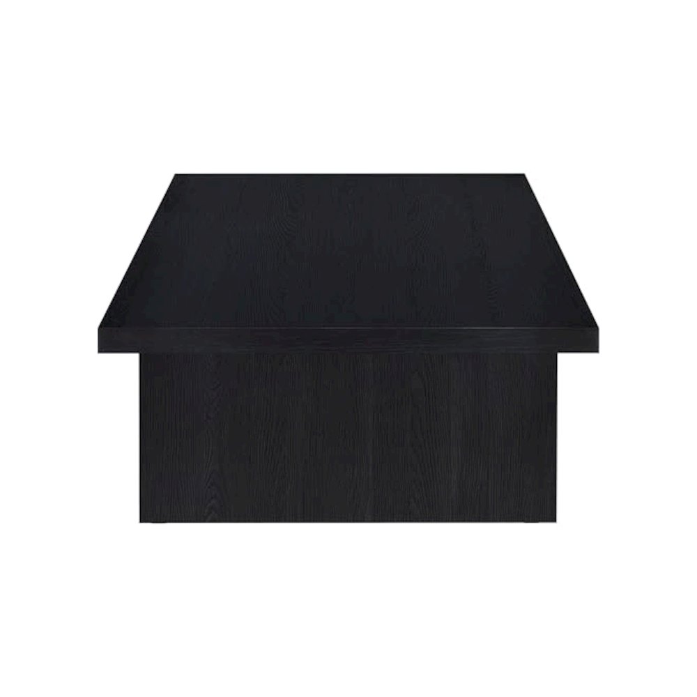 Max 2-piece Rectangular Coffee and End Table Set Black. Picture 12