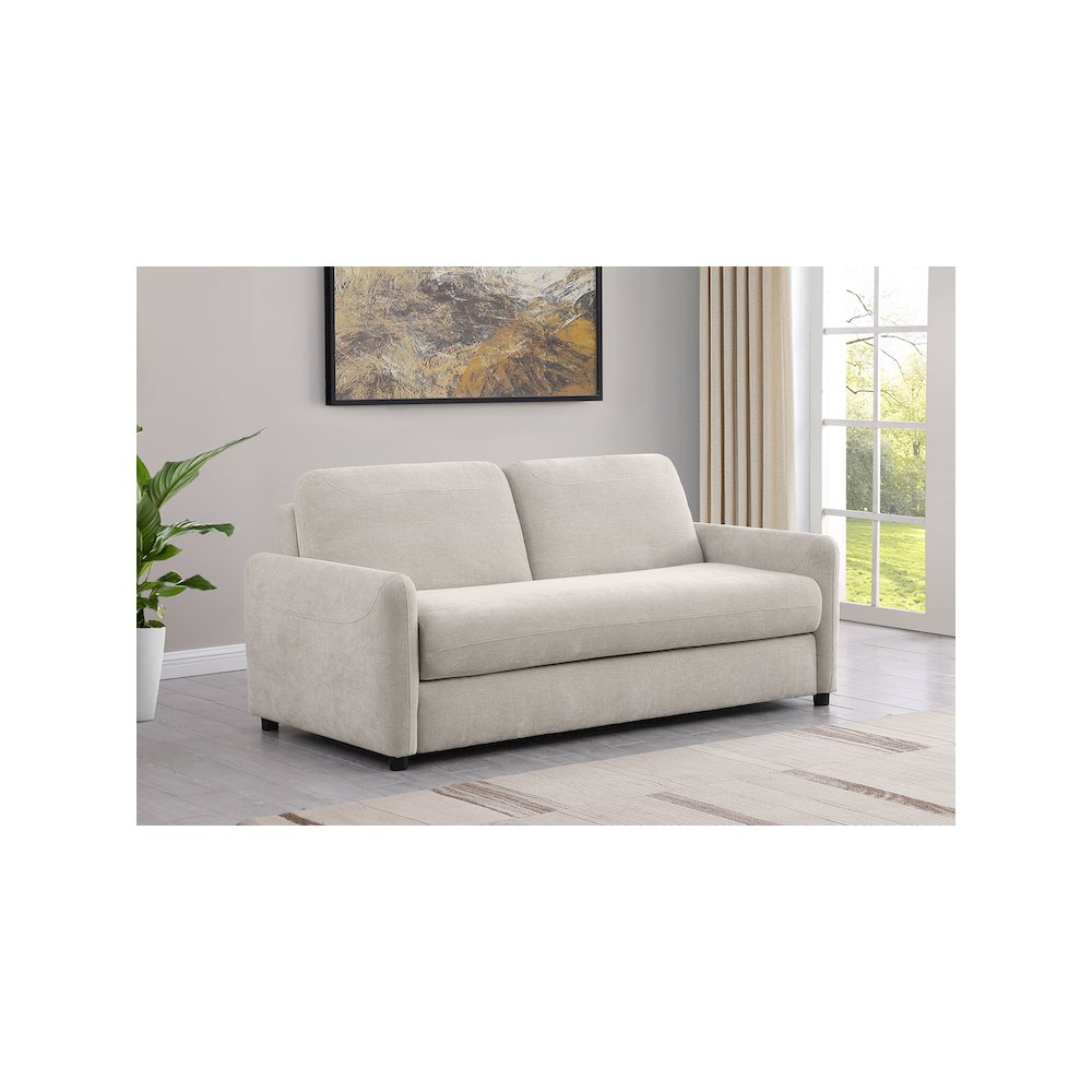 Rylie Upholstered Sofa Sleeper with Queen Mattress Beige. Picture 11