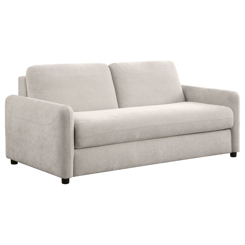 Rylie Upholstered Sofa Sleeper with Queen Mattress Beige. Picture 2
