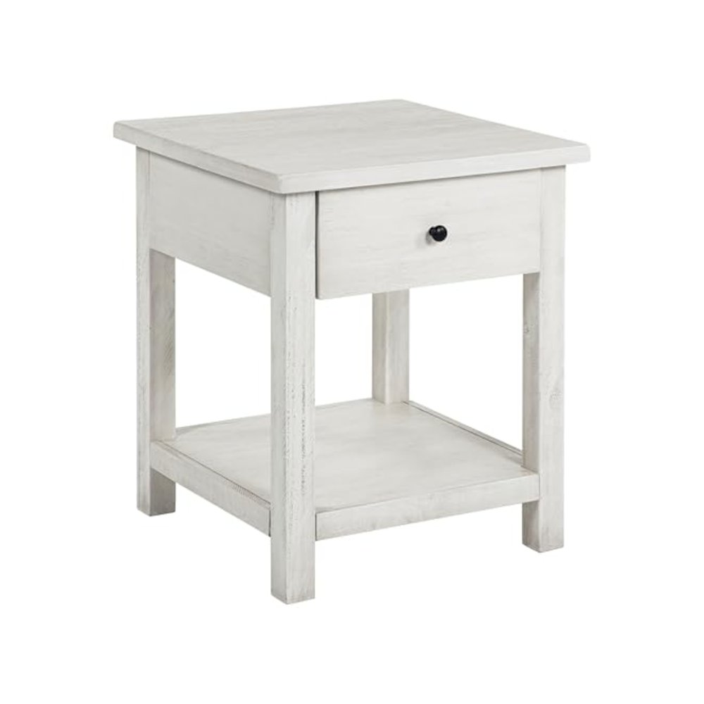 Payne 3-piece Coffee and 1-drawer End Table Set White. Picture 3