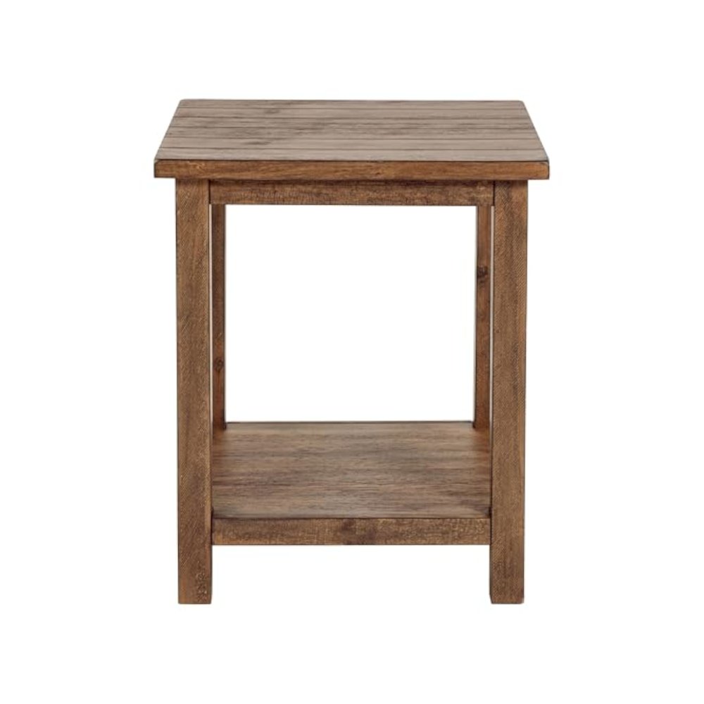 Payne 3-piece Coffee and End Table Set Distressed Brown. Picture 5