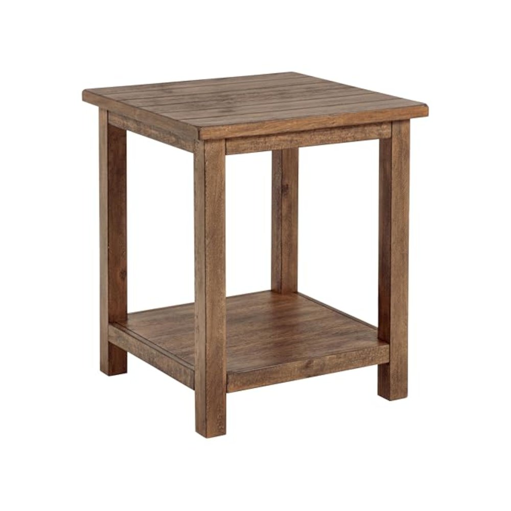 Payne 3-piece Coffee and End Table Set Distressed Brown. Picture 4